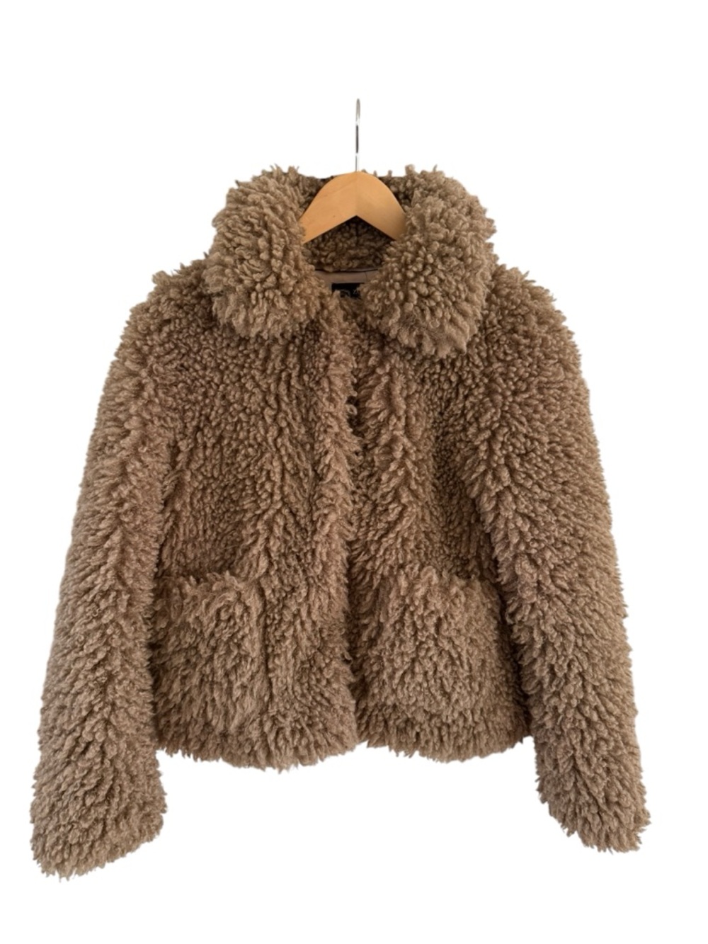 Zara Basic | Shaggy Faux Fur Teddy Jacket Brown Size Small